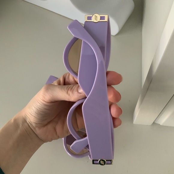 LES SPECS FANPLASTICO Cat Eye Orchid Lavender Women’s Sunglasses BRAND NEW - Picture 11 of 11